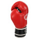 Рукавиці боксерські на липучці шкіряні BOXER 2023 10-12унцій Синій-чорний