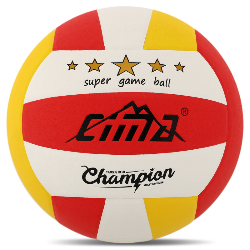 М'яч волейбольний CIMA VB-9020 CHAMPION №5 PU білий-жовтий-червоний