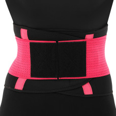 Пояс корсетний для спорту Екстрим Пауер Белт (extreme power belt) Hot Shapers 6606-1 S-XL Малиновий