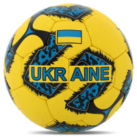 М'яч футбольний BALLONSTAR UKRAINE FB-7986 №5 PU жовтий-синій