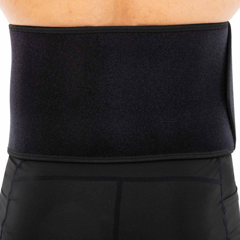 Пояс для тренажерного залу та схуднення SWEAT WAIST TRIMMER LiveUp LP8718 розмір 125x19,5x0,5см чорний-сірий