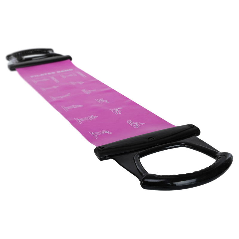 Стрічка-еспандер еластична для фітнесу та йоги з ручками Sport Pilates Band 8038