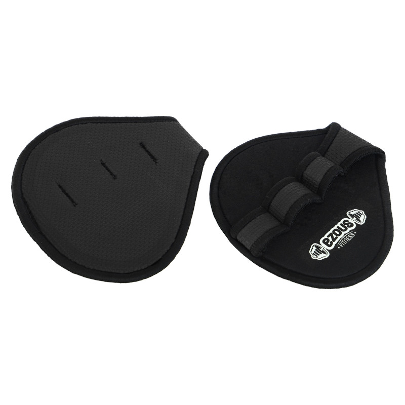 Накладки атлетичні нековзкі Грипад GRIPAD WorkOut HAND PROTECTION EZOUS D-01 чорний