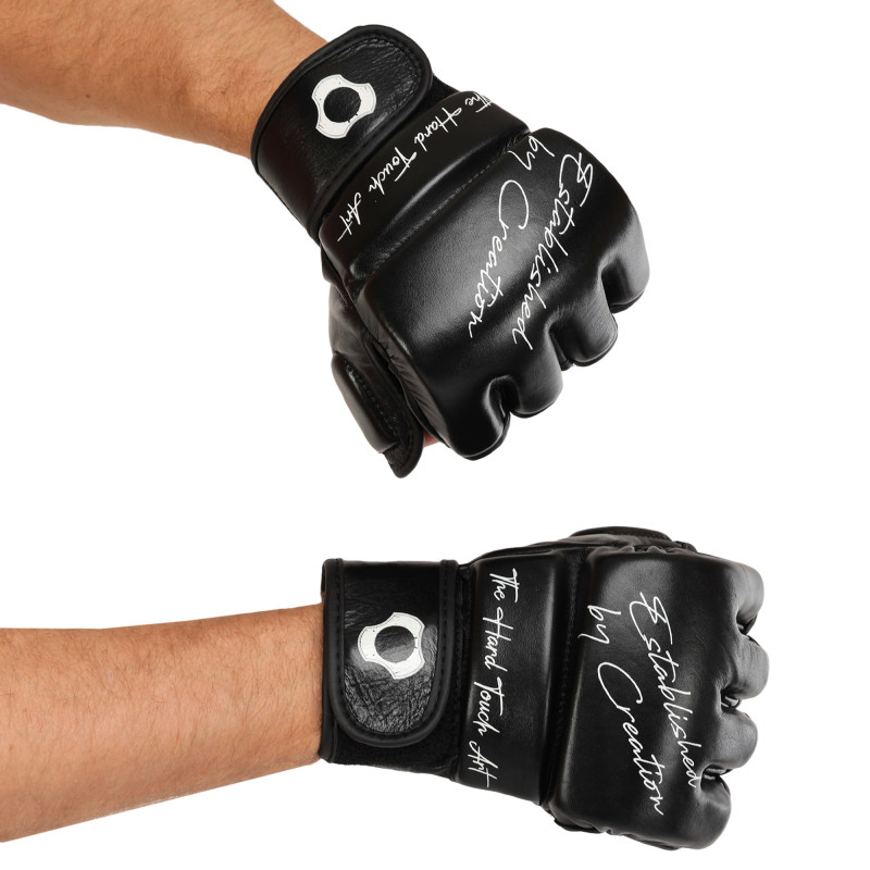 Рукавиці для змішаних єдиноборств MMA HARD TOUCH BO-5237 S-XL чорний