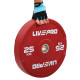Бамперні диски гумові Bumper Plates LiveUp LP8332-25 ø50.5мм 25кг червоний