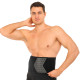 Пояс для тренажерного залу та схуднення SWEAT WAIST TRIMMER EZOUS O-13 розмір 126x20см чорний-сірий