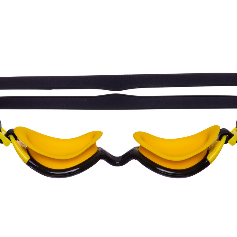 Окуляри для плавання юніорські MadWave UV BLOKER JUNIOR M041303 чорний-жовтий