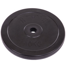 Млинці диски гумові SHUANG CAI SPORTS TA-1445-10S 30мм 10кг чорний