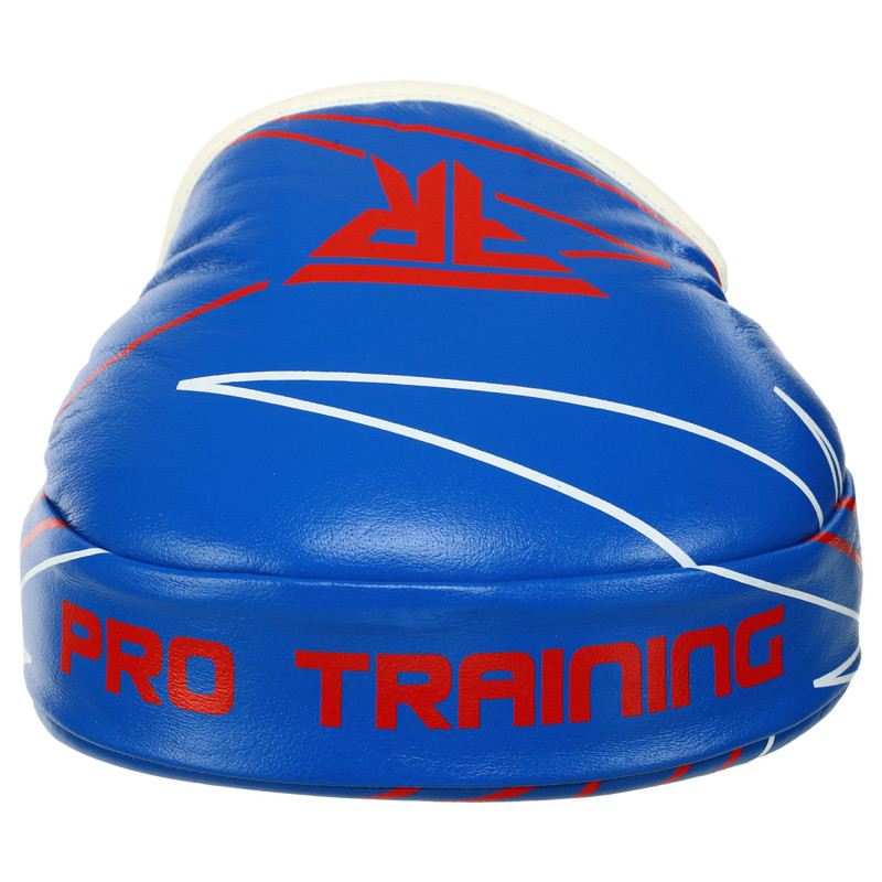 Лапа боксерська вигнута тренувальна шкіра FISTRAGE PRO TRAINING VL-9351 17х4х22см 2штуки синій
