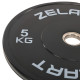 Бамперні диски гумові Bumper Plates Zelart TA-4790-5 51мм 5кг чорний-сірий