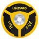 Бамперні диски поліуретанові Bumper Plates LiveUp LP8027-15 ø50.5мм 15кг жовтий-чорний