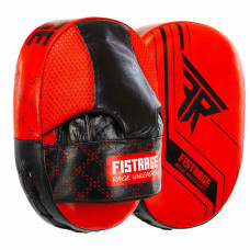 Лапа боксерська вигнута тренувальна шкіра FISTRAGE VL-4308 23x17x6см 2штуки