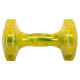Гантель для фітнесу з TPU покриттям Zelart Jelly Urethane Coated Dumbbells TA-2946-7_5LB 1шт 3,4кг жовтий