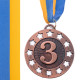 Медаль спортивна зі стрічкою Sport WIN C-6405 ø6,5см золото, срібло, бронза