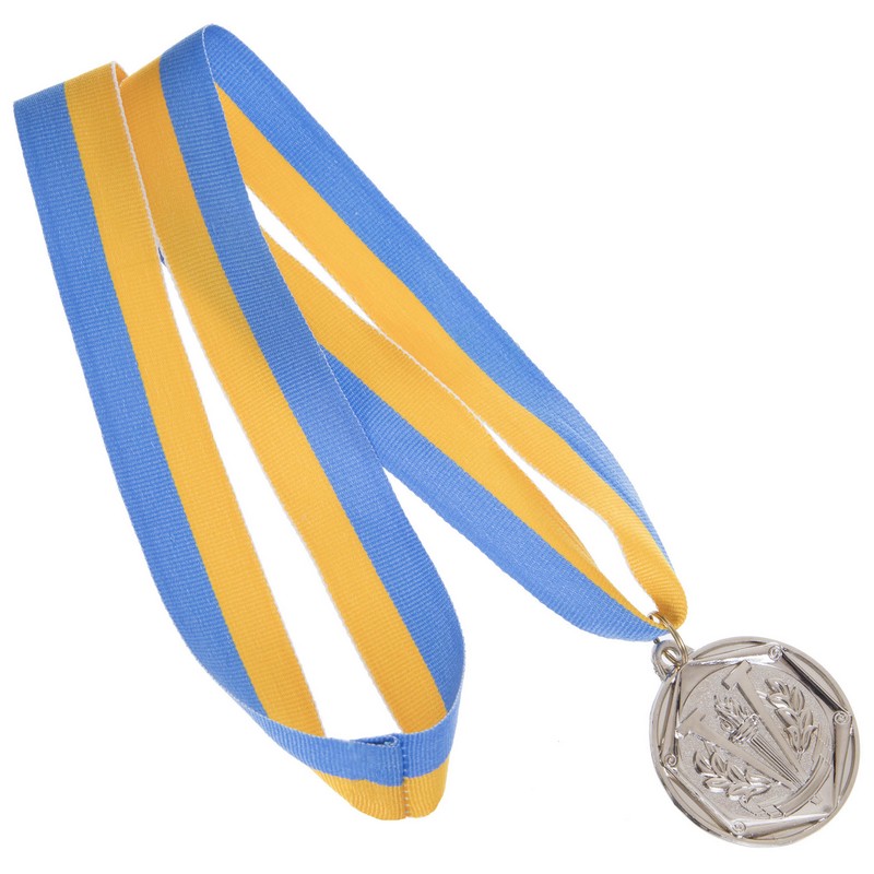 Медаль спортивна зі стрічкою Sport VICTORY C-3169 ø5см золото, срібло, бронза