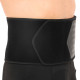 Пояс для тренажерного залу та схуднення SWEAT WAIST TRIMMER EZOUS O-13 розмір 126x20см чорний-сірий
