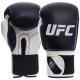 Рукавиці боксерські на липучці PU UFC PRO Compact UHK-75004 S-M білий-чорний