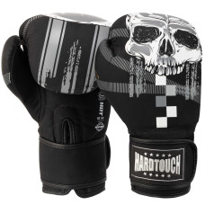 Рукавиці боксерські на липучці PU HARD TOUCH BO-5230 10-14унцій Чорний