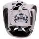 Шолом боксерський з повним захистом шкіряний TOP KING Empower TKHGEM-02 S-XL Чорний-золотий