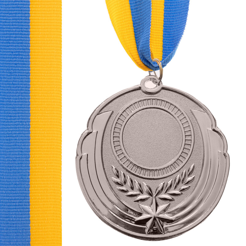 Заготівля медалі спортивної зі стрічкою Sport RESULT C-4331 ø6,5см золото, срібло, бронза