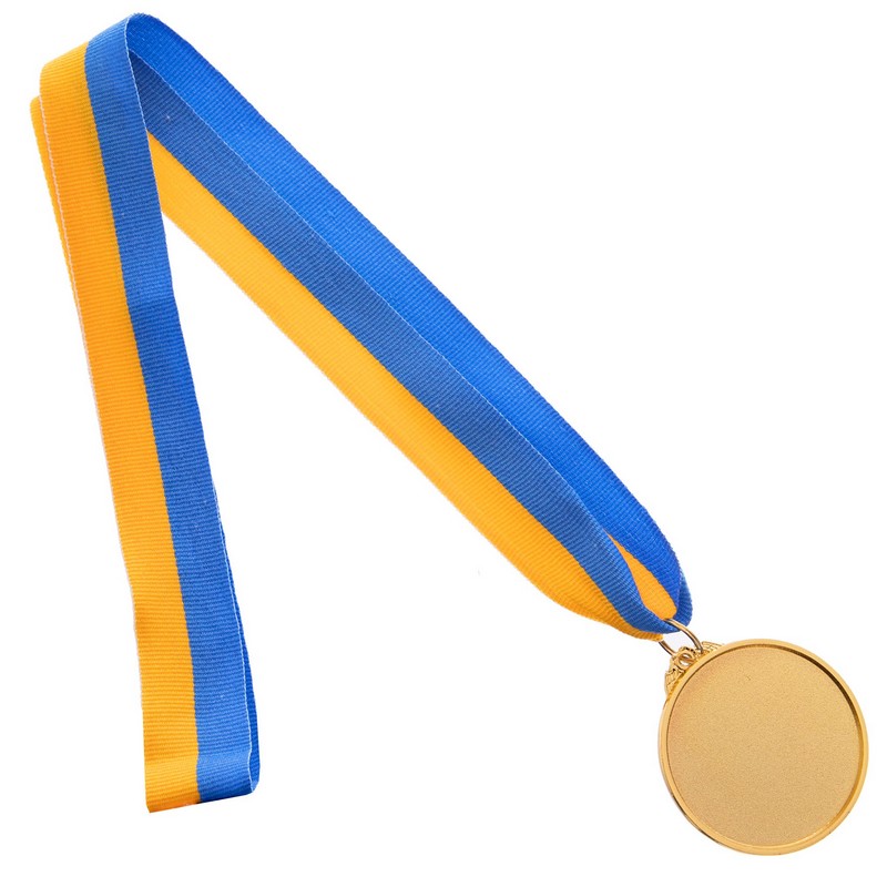 Медаль спортивна зі стрічкою тематична Sport Настільний теніс C-H8566 ø5см золото, срібло, бронза