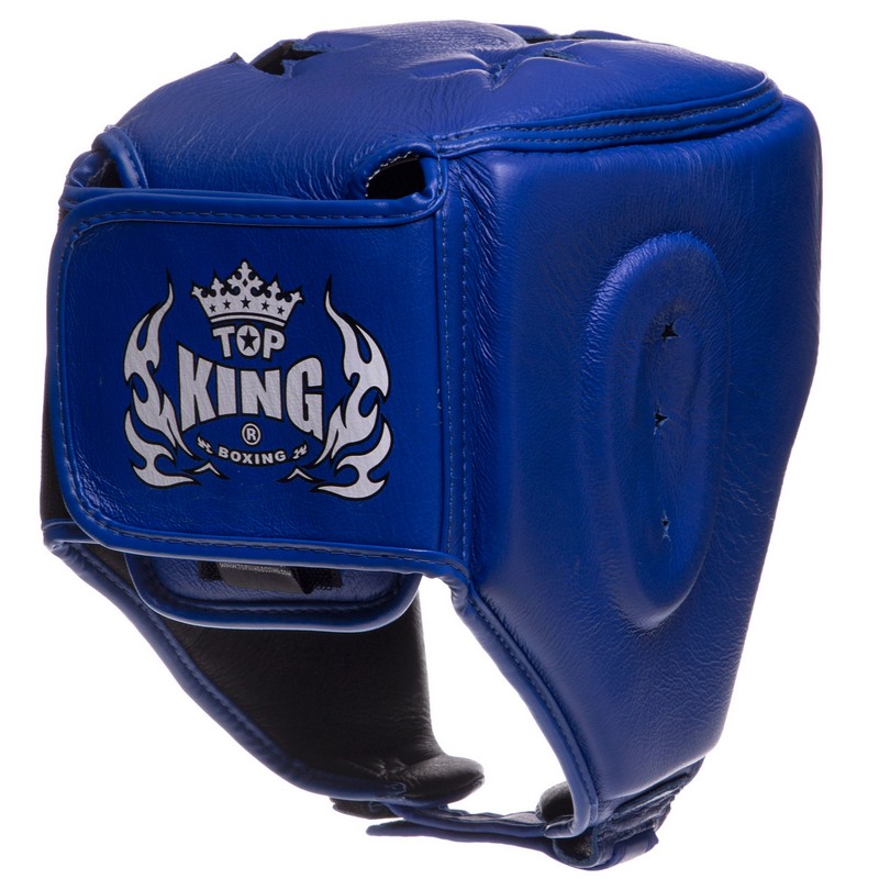 Шолом боксерський відкритий шкіряний TOP KING Super TKHGSC S-XL Червоний