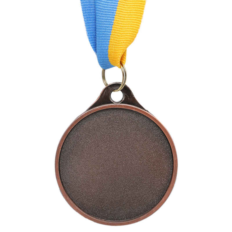 Медаль спортивна зі стрічкою Sport UKRAINE з українською символікою C-9294 ø5см золото, срібло, бронза