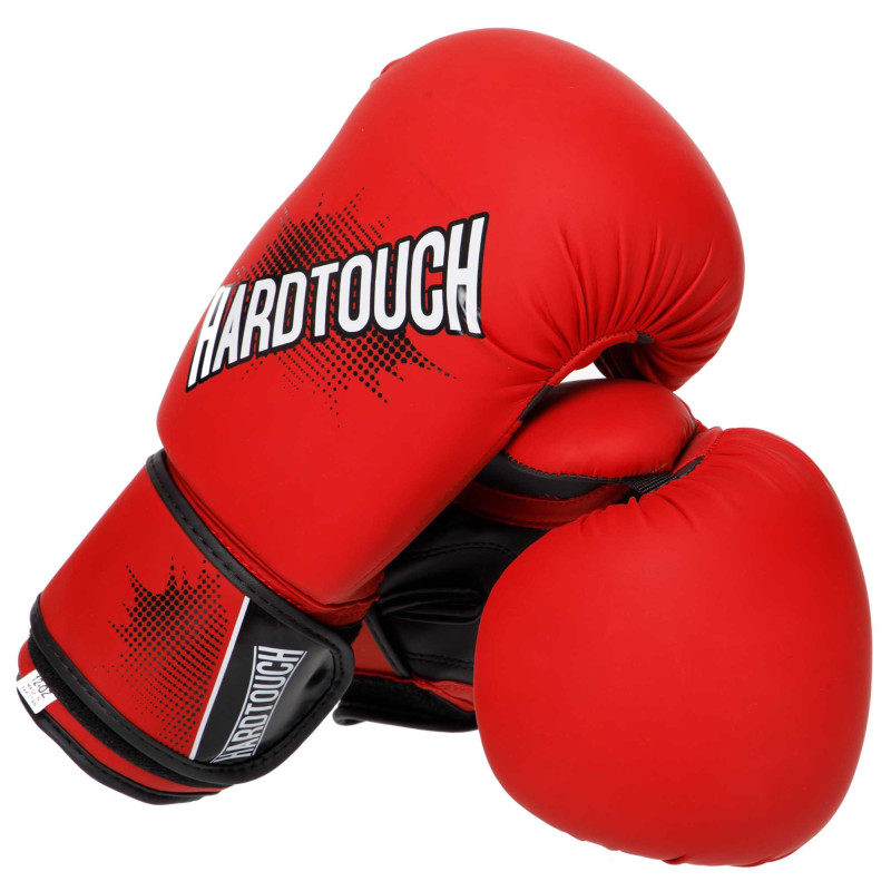 Рукавиці боксерські на липучці PU HARD TOUCH BO-4432 10-14 унцій Чорний-зелений