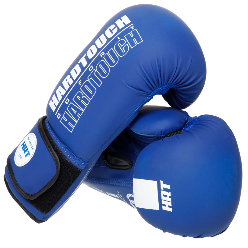 Рукавиці боксерські на липучці PU HARD TOUCH BO-4436 10-14 унцій Червоний