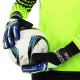 Рукавиці воротарські професійні із захистом пальців SOCCERMAX GK-4321 розмір 7-11 Салатовий-синій
