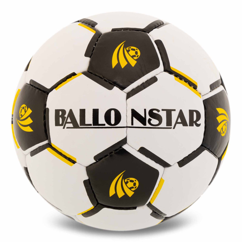 М'яч футбольний BALLONSTAR FB-5203 №5 PU білий-чорний