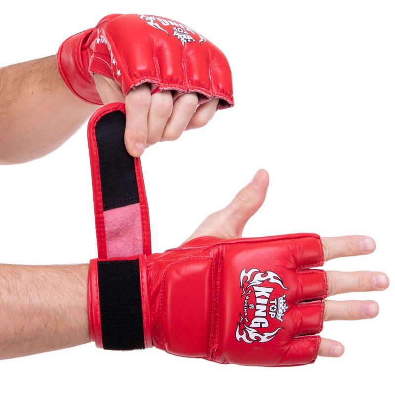 Рукавиці для змішаних єдиноборств MMA TOP KING Super TKGGS S-XL Білий