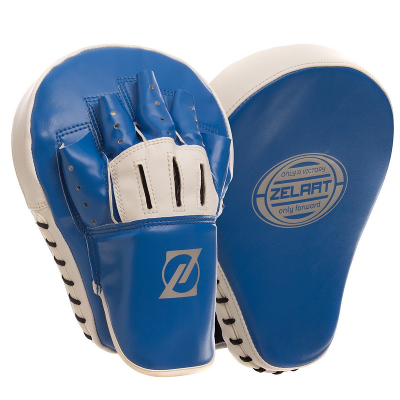 Лапа боксерська вигнута тренувальна PU ZELART BO-1363 25,5x19,5x7см 2штуки