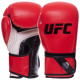 Рукавиці боксерські на липучці PU UFC PRO Fitness UHK-75031 12 унцій червоний