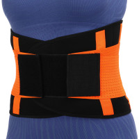 Пояс корсетний для спорту Екстрим Пауер Белт (extreme power belt) FIT NOW BC-3456 S-M Помаранчевий