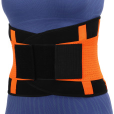 Пояс корсетний для спорту Екстрим Пауер Белт (extreme power belt) FIT NOW BC-3456 S-M Помаранчевий
