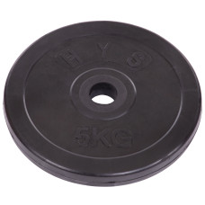 Млинці диски гумові SHUANG CAI SPORTS TA-1443-5S 30мм 5кг чорний