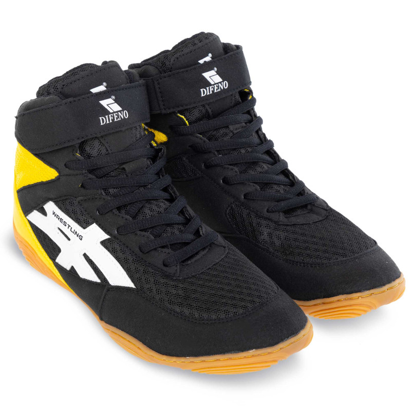Борцівки Wrestling DIFENO W-4010-6 розмір 36-40 чорний-жовтий