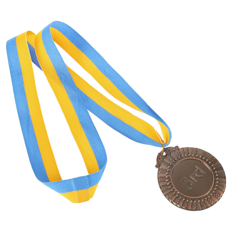 Медаль спортивна зі стрічкою Sport FLASH C-4328-ANG ø6,5см золото, срібло, бронза