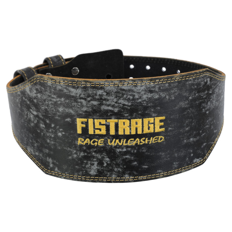 Пояс атлетичний шкіряний FISTRAGE VL-6048 спинка-15см розмір-S-XL чорний
