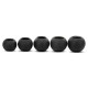 Гиря-дзвін чавунна пофарбована BALL BELL LiveUp LP8047-35LB вага 16кг чорний
