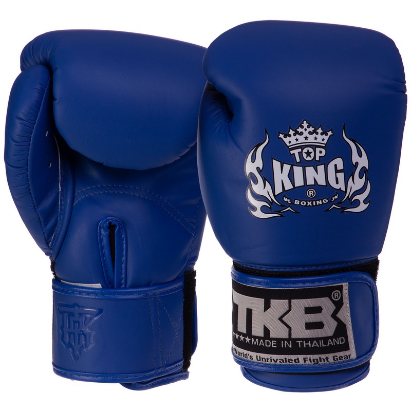 Рукавиці боксерські дитячі на липучці шкіряні TOP KING TKBGKC S-L Червоний