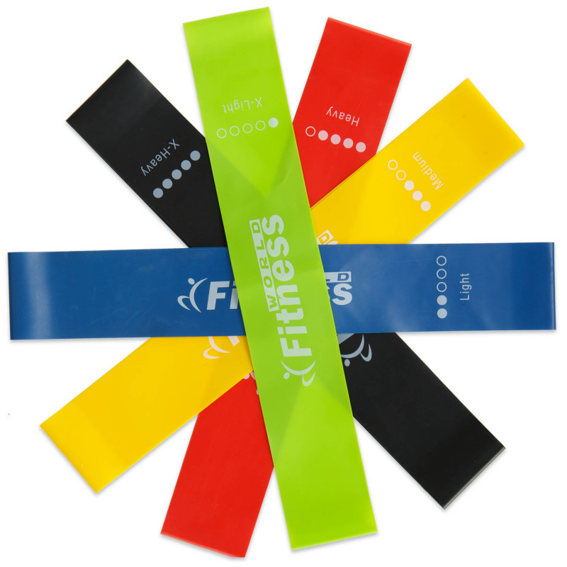 Набір резинок для вправ стрічки опору LOOP BANDS World Fitness FI-2184 5шт