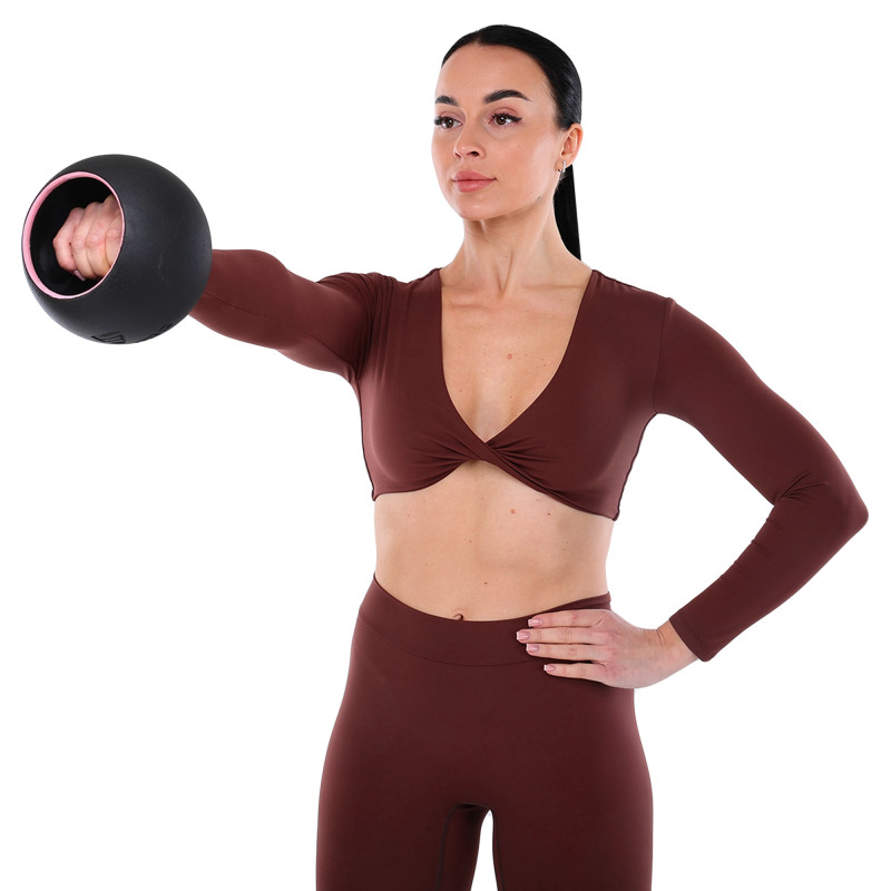Гиря-дзвін чавунна пофарбована BALL BELL LiveUp LP8047-9LB вага 4кг чорний