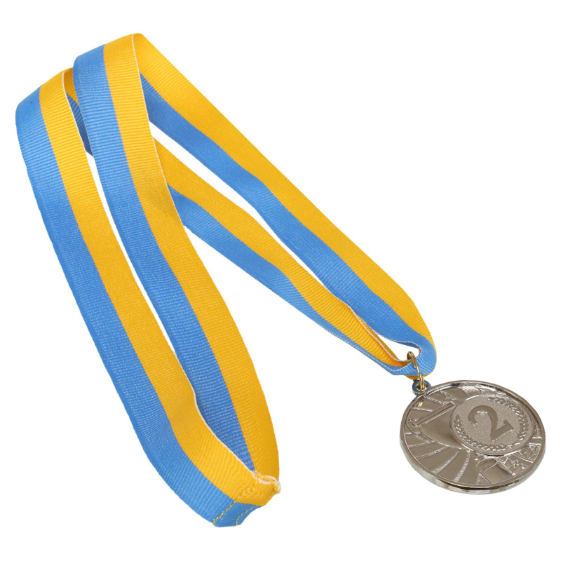Медаль спортивна зі стрічкою CUP Sport C-6208 ø5см золото, срібло, бронза