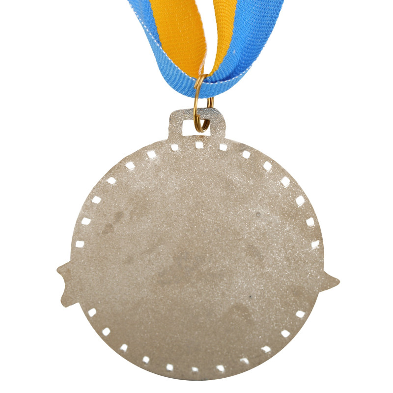 Медаль спортивна зі стрічкою Sport SUCCESS C-0643 ø6см золото, срібло, бронза