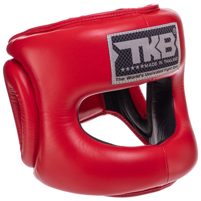 Шолом боксерський з бампером шкіряний TOP KING Pro Training TKHGPT-OC S-XL Червоний