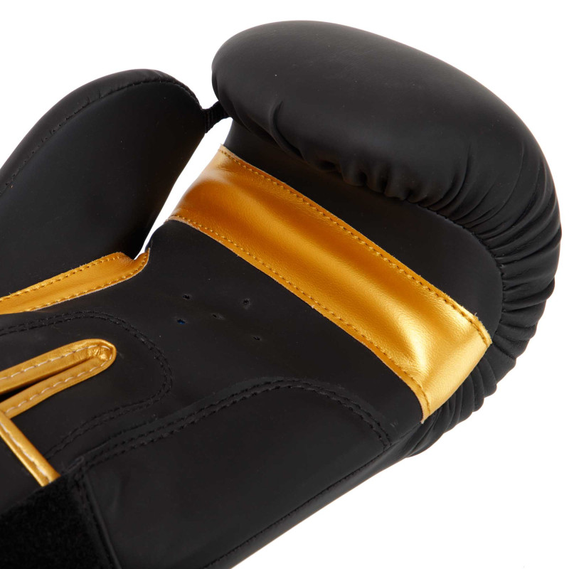 Рукавиці боксерські на липучці PU HARD TOUCH BO-4432 10-14 унцій Чорний-зелений