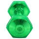 Гантель для фітнесу з TPU покриттям Zelart Jelly Urethane Coated Dumbbells TA-2946-10LB 1шт 4,5кг салатовий