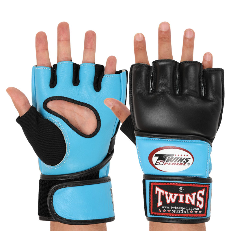 Рукавиці для змішаних єдиноборств MMA TWINS GGL-4 M-XL Чорний-червоний